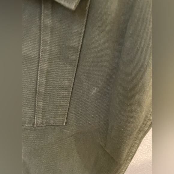 PACSUN Size 25 Womens Green 100% Cotton Zip Fly Pockets Belted Cargo Pants - Picture 4 of 8